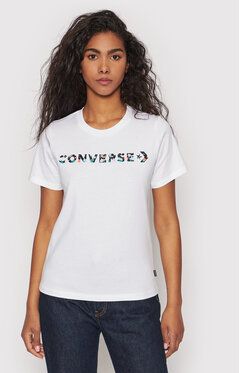 Converse Tričko 10023946-A02 Biela Standard Fit