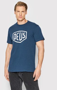 Deus Ex Machina Tričko Shield T_DMW41808E Tmavomodrá Regular Fit