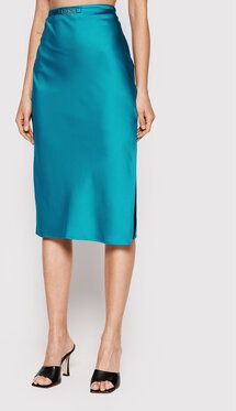 Imperial Midi sukňa GGZ4DAR Modrá Regular Fit