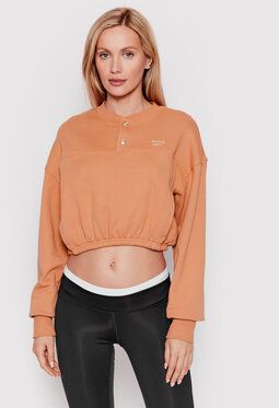 Reebok Mikina Reebok Classic Frotte H49272 Oranžová Oversize