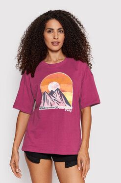Roxy Tričko Start Adventures ERJZT05390 Fialová Relaxed Fit
