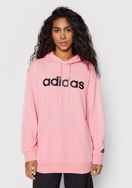 adidas Mikina Linear Ov HD1754 Ružová Loose Fit