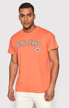 Pepe Jeans Tričko Alessio PM508256 Oranžová Regular Fit