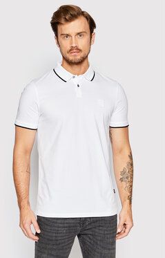 Boss Polokošeľa Passertip 50472665 Biela Slim Fit