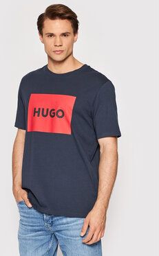 Hugo Tričko Dulive222 50467952 Tmavomodrá Regular Fit