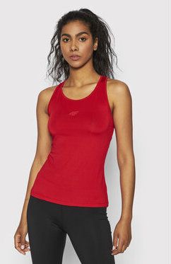 4F Top H4L22-TSDF020 Červená Regular Fit