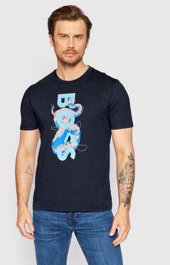 Boss Tričko Thinking 6 50470247 Tmavomodrá Regular Fit