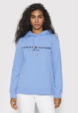 Tommy Hilfiger Mikina Ess WW0WW26410 Modrá Regular Fit