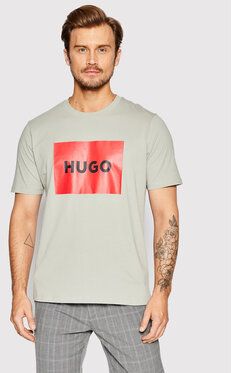 Hugo Tričko Dulive222 50467952 Sivá Regular Fit
