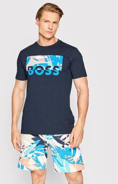 Boss Tričko Thinking 3 50469663 Tmavomodrá Regular Fit