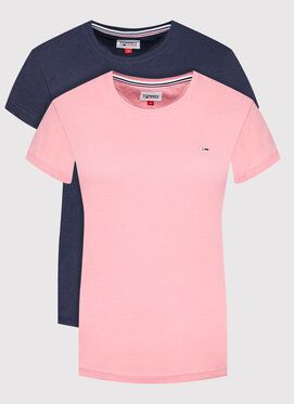 Tommy Jeans 2-dielna súprava tričiek DW0DW11459 Farebná Slim Fit