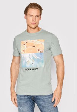 Jack&Jones Tričko Billboard 12200416 Zelená Regular Fit