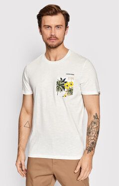 Jack&Jones Tričko Venice 12209856 Biela Regular Fit