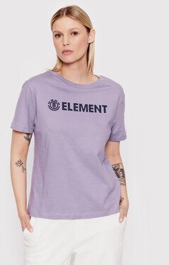 Element Tričko Logo W3SSB7 Fialová Regular Fit