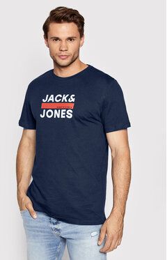 Jack&Jones Tričko Dan 12213767 Tmavomodrá Regular Fit