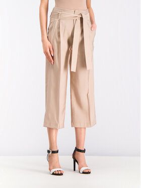 Liu Jo Culottes nohavice F19227 T2311 Béžová Regular Fit