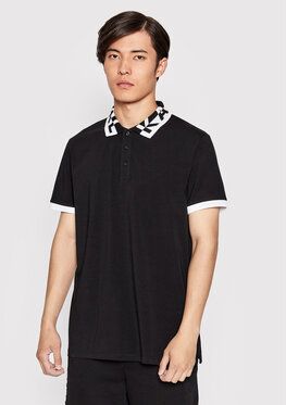 KARL LAGERFELD Polokošeľa 745021 521221 Čierna Regular Fit