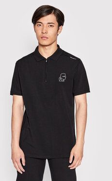 KARL LAGERFELD Polokošeľa 745027 521221 Čierna Regular Fit