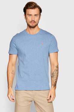 Polo Ralph Lauren Tričko 710671438245 Modrá Custom Slim Fit