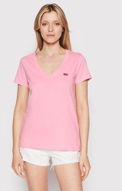 Levi's® Tričko Perfect V-Neck 85341-0038 Ružová Regular Fit