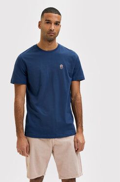 Selected Homme Tričko Wilder 16084685 Tmavomodrá Regular Fit