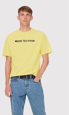 Only & Sons Tričko MTV 22022779 Žltá Relaxed Fit