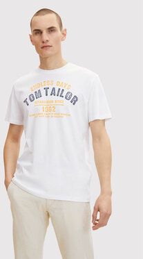 Tom Tailor Tričko 1031617 Biela Regular Fit