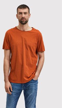 Selected Homme Tričko Morgan 16071775 Hnedá Regular Fit