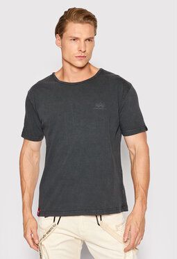 Alpha Industries Tričko Crew 106507 Čierna Regular Fit
