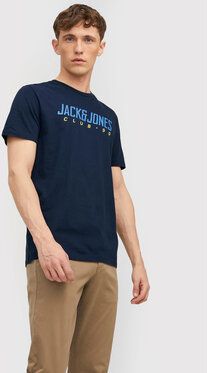 Jack&Jones Tričko Club 12213761 Tmavomodrá Regular Fit