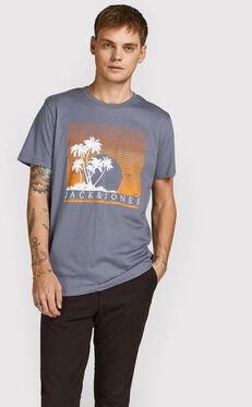 Jack&Jones Tričko Palm 12200243 Sivá Regular Fit