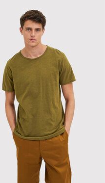 Selected Homme Tričko Morgan 16071775 Zelená Regular Fit
