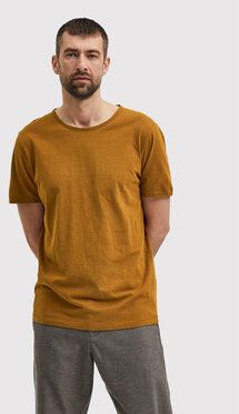 Selected Homme Tričko Morgan 16071775 Hnedá Regular Fit