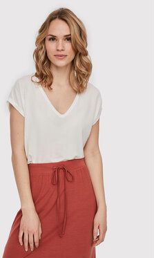 Vero Moda Tričko Ava 10231343 Biela Regular Fit