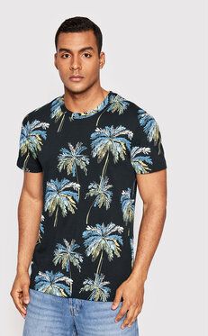 Jack&Jones Tričko Malibu 12210113 Čierna Regular Fit