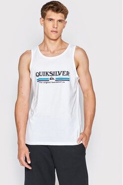 Quiksilver Tank top Lined Up EQYZT06674 Biela Regular Fit