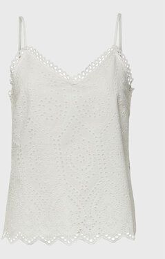 YAS Top Holi 26019495 Biela Regular Fit