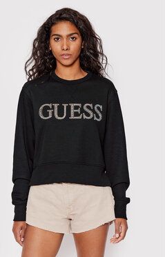 Guess Mikina W2YQ09 K8801 Čierna Regular Fit