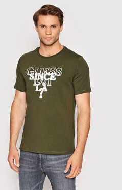 Guess Tričko M2YI44 J1311 Zelená Slim Fit