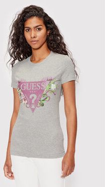 Guess Tričko W2YI29 J1311 Sivá Slim Fit