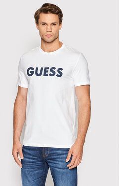 Guess Tričko M2YI42 J1311 Biela Slim Fit