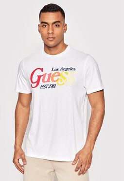 Guess Tričko M2YI07 K9RM1 Biela Regular Fit