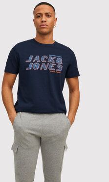 Jack&Jones Tričko Phil 12213764 Tmavomodrá Regular Fit