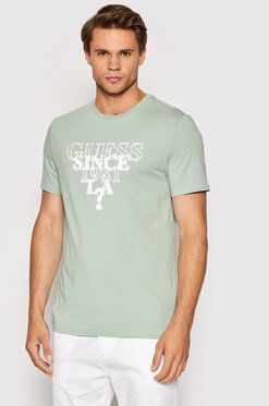 Guess Tričko M2YI44 J1311 Zelená Slim Fit