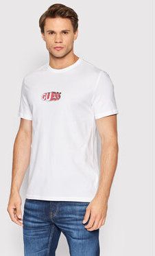 Guess Tričko M2YI20 J1311 Biela Slim Fit