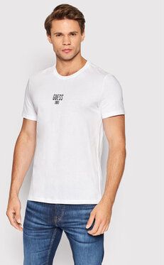 Guess Tričko M2YI18 I3Z11 Biela Slim Fit