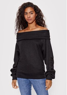 Guess Mikina W2YQ14 K8801 Čierna Regular Fit