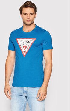 Guess Tričko M2YI71 I3Z11 Modrá Slim Fit