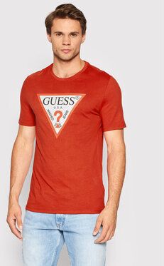 Guess Tričko M2YI71 I3Z11 Červená Slim Fit