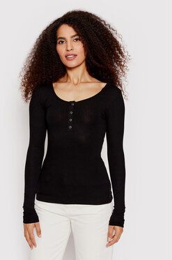Pieces Blúzka Kitte 17101437 Čierna Slim Fit